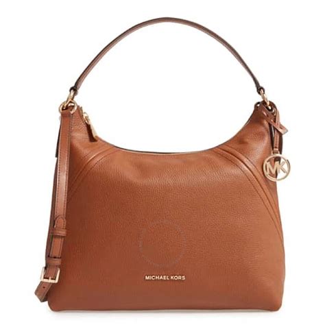 michael michael kors aria pebble leather shoulder bag|Michael Kors jacquard bag.